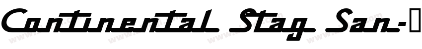 Continental Stag San字体转换